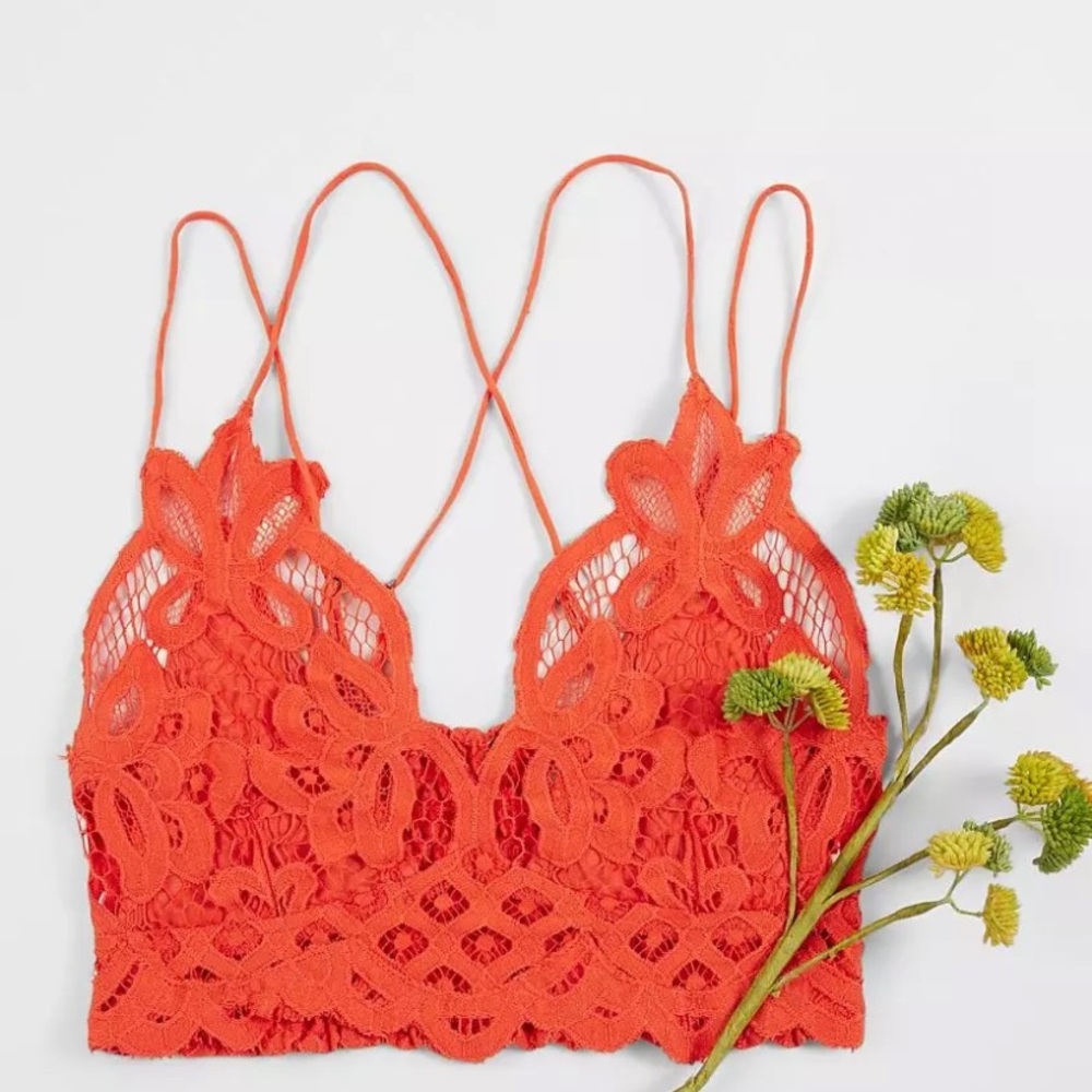 Free People Adella Lace Bralette - Cotton